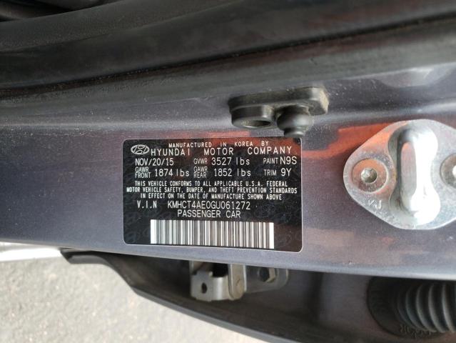 Photo 9 VIN: KMHCT4AE0GU061272 - HYUNDAI ACCENT SE 