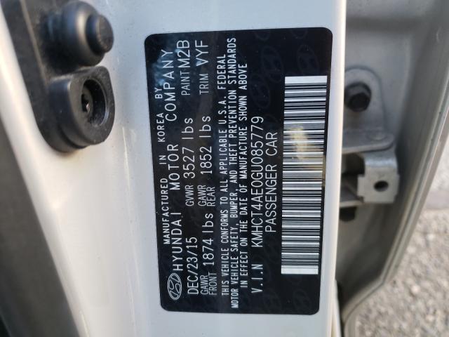 Photo 9 VIN: KMHCT4AE0GU085779 - HYUNDAI ACCENT SE 