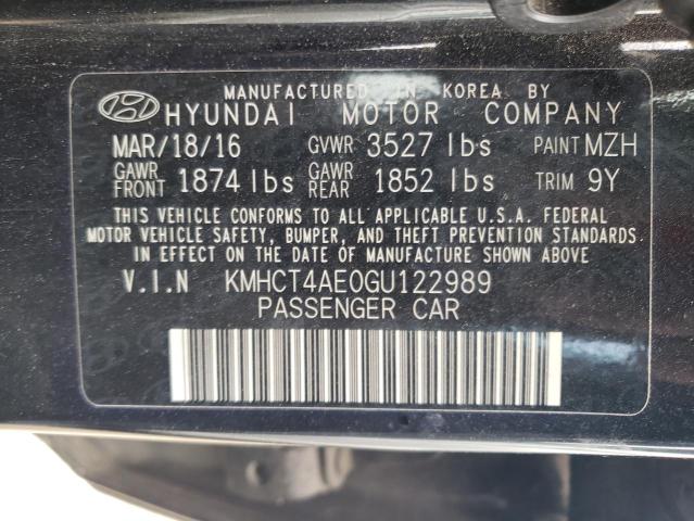 Photo 11 VIN: KMHCT4AE0GU122989 - HYUNDAI ACCENT 