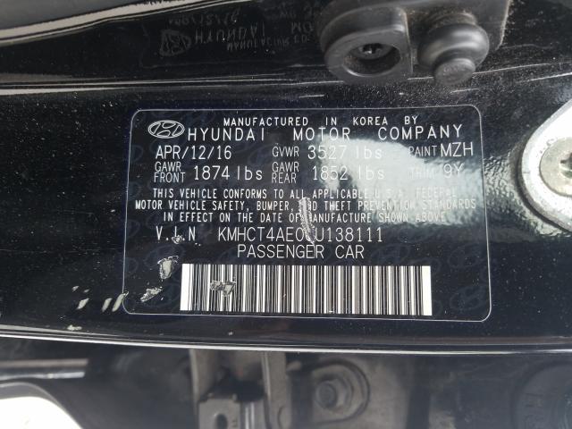 Photo 9 VIN: KMHCT4AE0GU138111 - HYUNDAI ACCENT SE 