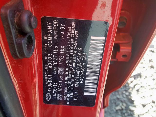 Photo 9 VIN: KMHCT4AE0GU953439 - HYUNDAI ACCENT SE 