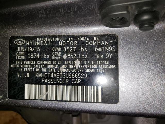 Photo 9 VIN: KMHCT4AE0GU966529 - HYUNDAI ACCENT SE 