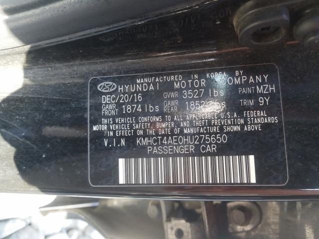 Photo 9 VIN: KMHCT4AE0HU275650 - HYUNDAI ACCENT SE 