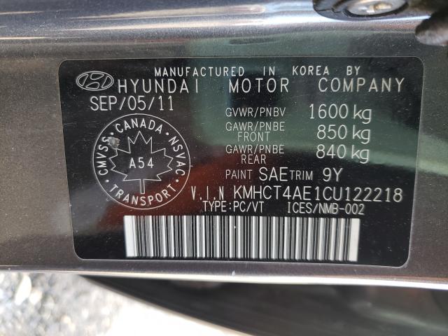 Photo 9 VIN: KMHCT4AE1CU122218 - HYUNDAI ACCENT GLS 