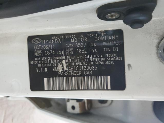 Photo 11 VIN: KMHCT4AE1CU139035 - HYUNDAI ACCENT GLS 