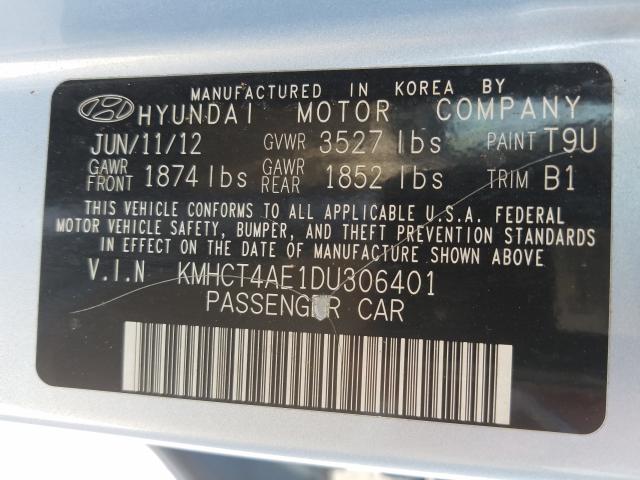 Photo 9 VIN: KMHCT4AE1DU306401 - HYUNDAI ACCENT GLS 