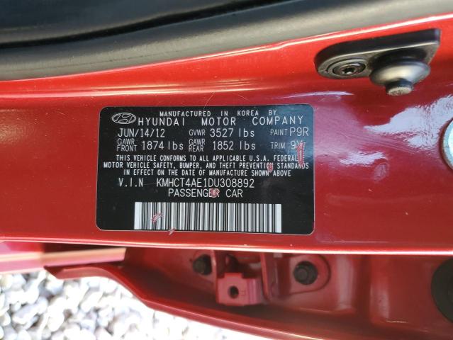 Photo 12 VIN: KMHCT4AE1DU308892 - HYUNDAI ACCENT 