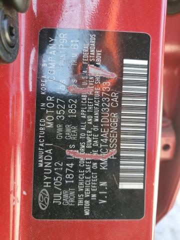 Photo 11 VIN: KMHCT4AE1DU323733 - HYUNDAI ACCENT 