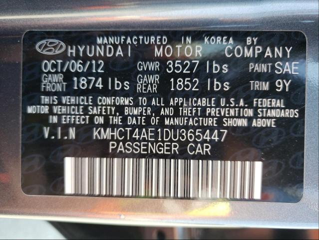 Photo 9 VIN: KMHCT4AE1DU365447 - HYUNDAI ACCENT 