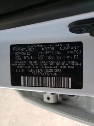 Photo 9 VIN: KMHCT4AE1DU387383 - HYUNDAI ACCENT GLS 