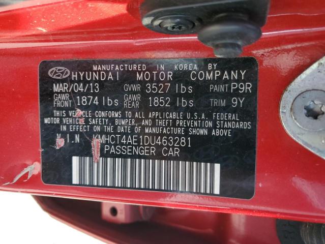 Photo 12 VIN: KMHCT4AE1DU463281 - HYUNDAI ACCENT 