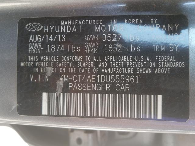 Photo 9 VIN: KMHCT4AE1DU555961 - HYUNDAI ACCENT GLS 