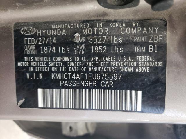 Photo 9 VIN: KMHCT4AE1EU675597 - HYUNDAI ACCENT GLS 