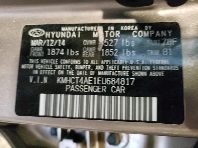 Photo 9 VIN: KMHCT4AE1EU684817 - HYUNDAI ACCENT GLS 