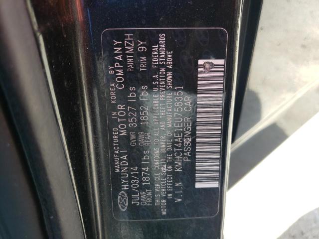 Photo 11 VIN: KMHCT4AE1EU758351 - HYUNDAI ACCENT 