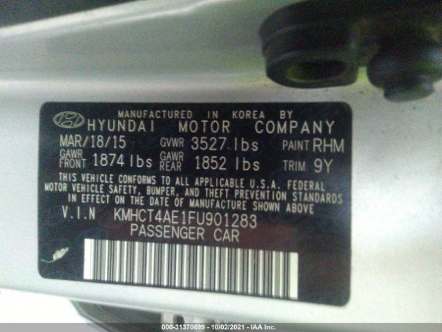 Photo 8 VIN: KMHCT4AE1FU901283 - HYUNDAI ACCENT 