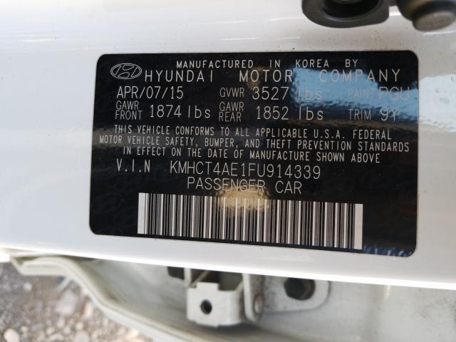 Photo 9 VIN: KMHCT4AE1FU914339 - HYUNDAI ACCENT GLS 