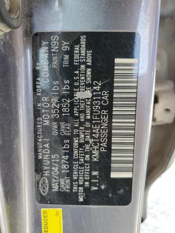 Photo 11 VIN: KMHCT4AE1FU931142 - HYUNDAI ACCENT 