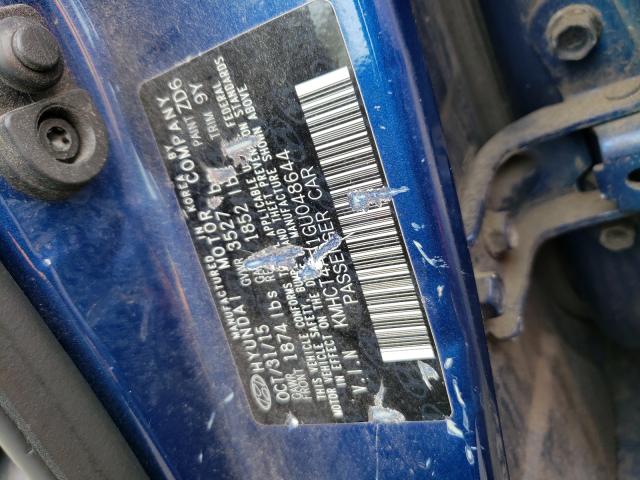 Photo 9 VIN: KMHCT4AE1GU048644 - HYUNDAI ACCENT SE 