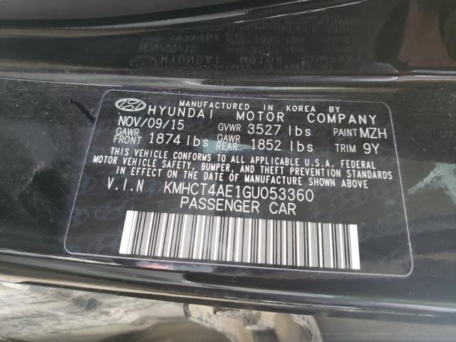 Photo 9 VIN: KMHCT4AE1GU053360 - HYUNDAI ACCENT SE 