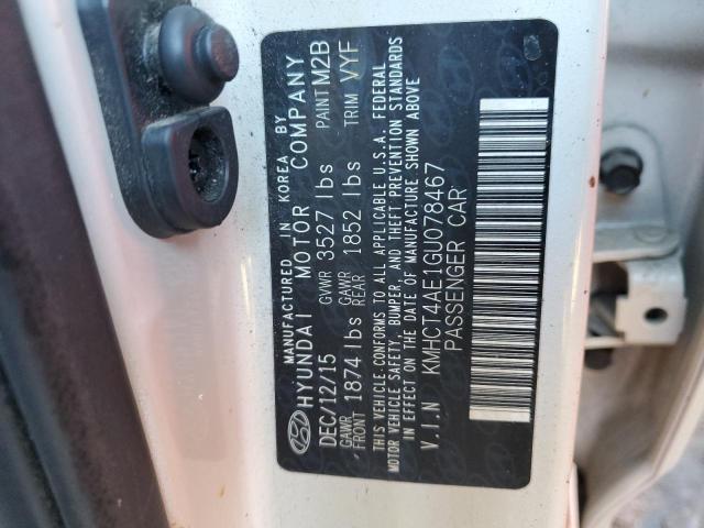 Photo 11 VIN: KMHCT4AE1GU078467 - HYUNDAI ACCENT 