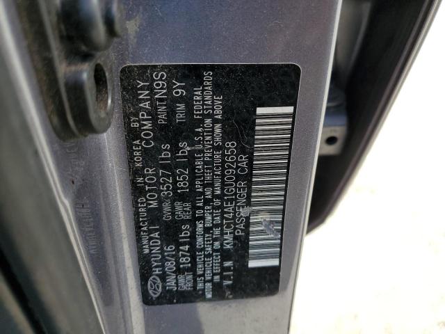 Photo 11 VIN: KMHCT4AE1GU092658 - HYUNDAI ACCENT SE 