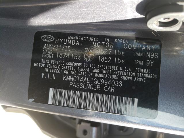 Photo 9 VIN: KMHCT4AE1GU994033 - HYUNDAI ACCENT SE 