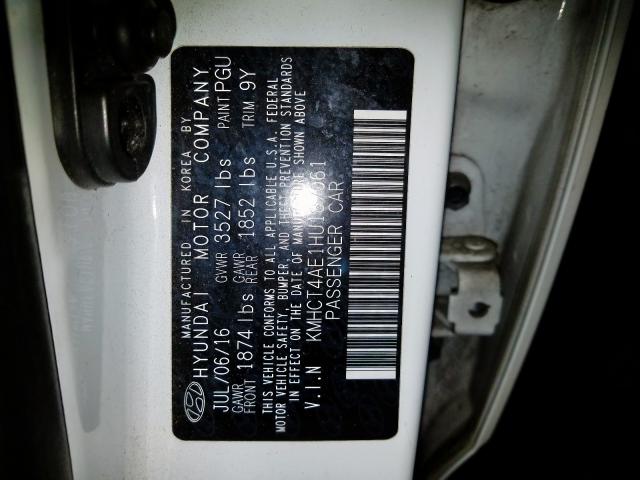 Photo 9 VIN: KMHCT4AE1HU187061 - HYUNDAI ACCENT SE 