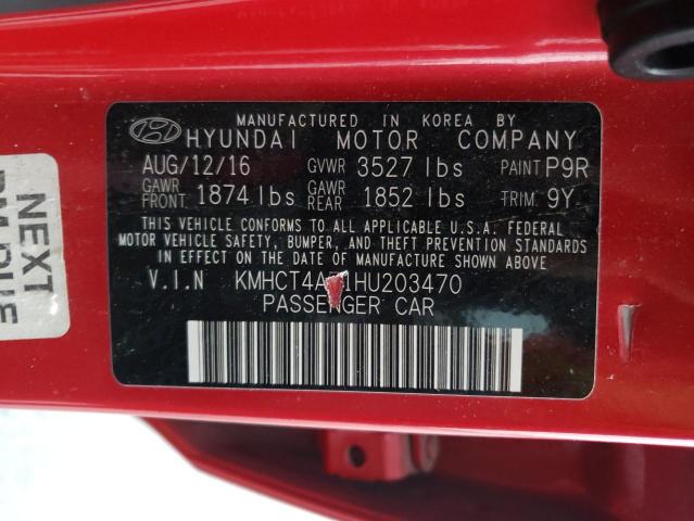 Photo 9 VIN: KMHCT4AE1HU203470 - HYUNDAI ACCENT SE 