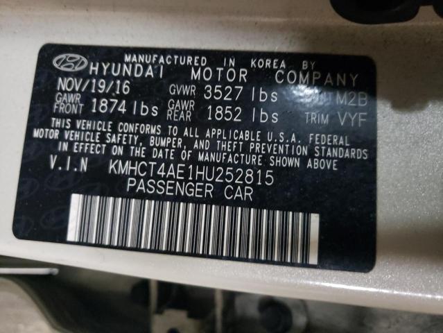 Photo 11 VIN: KMHCT4AE1HU252815 - HYUNDAI ACCENT SE 