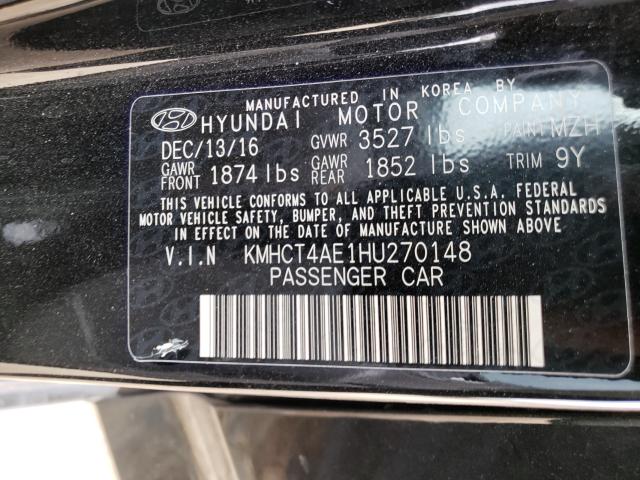 Photo 9 VIN: KMHCT4AE1HU270148 - HYUNDAI ACCENT SE 