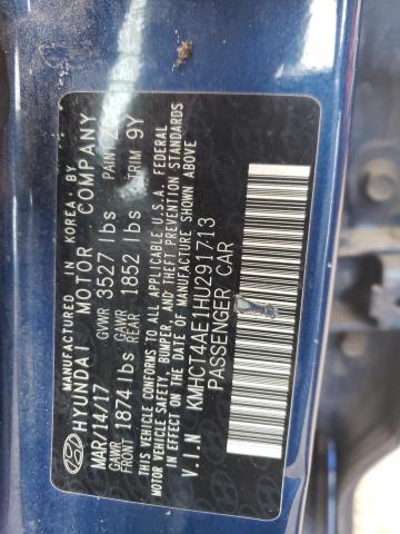 Photo 11 VIN: KMHCT4AE1HU291713 - HYUNDAI ACCENT 