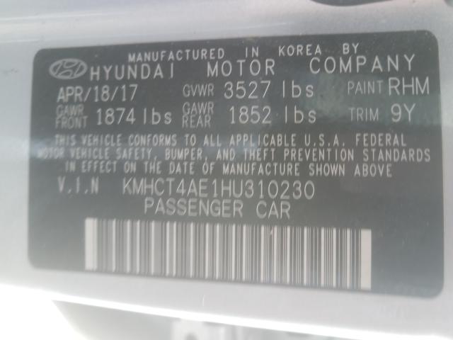 Photo 9 VIN: KMHCT4AE1HU310230 - HYUNDAI ACCENT SE 