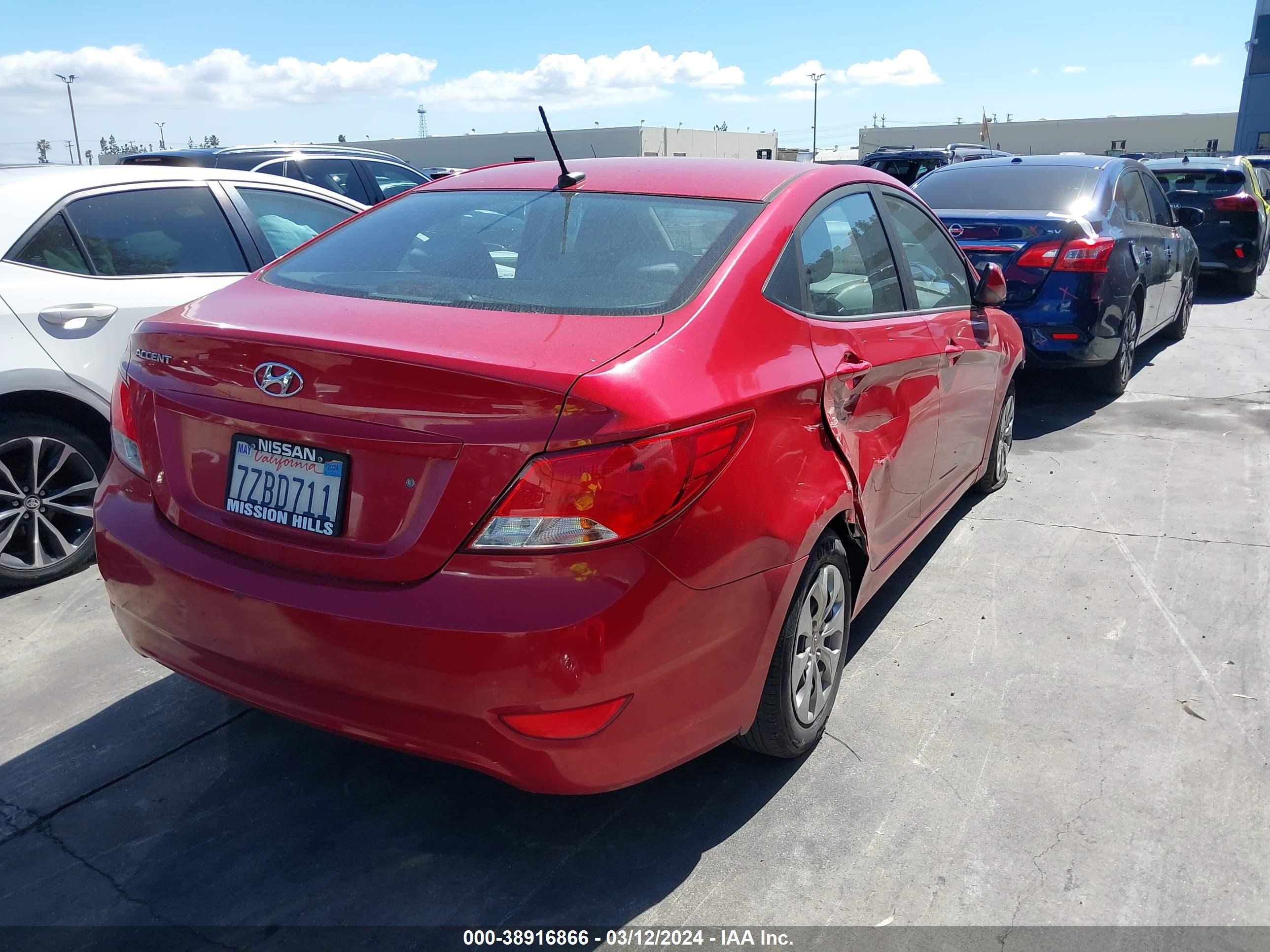 Photo 3 VIN: KMHCT4AE1HU312320 - HYUNDAI ACCENT 