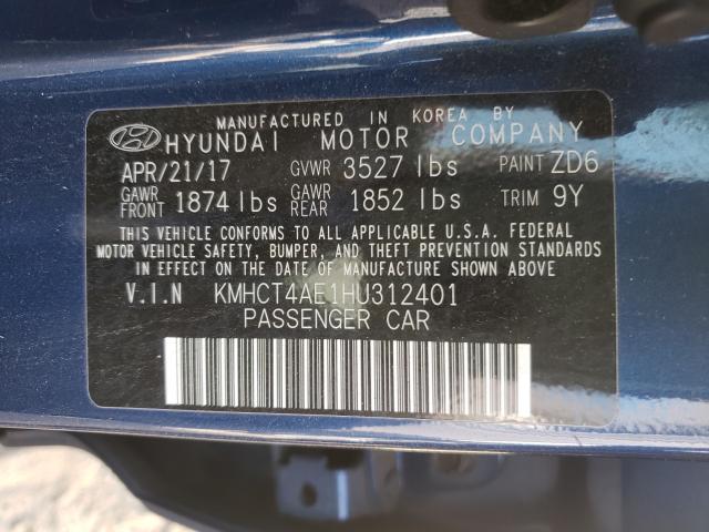 Photo 9 VIN: KMHCT4AE1HU312401 - HYUNDAI ACCENT SE 