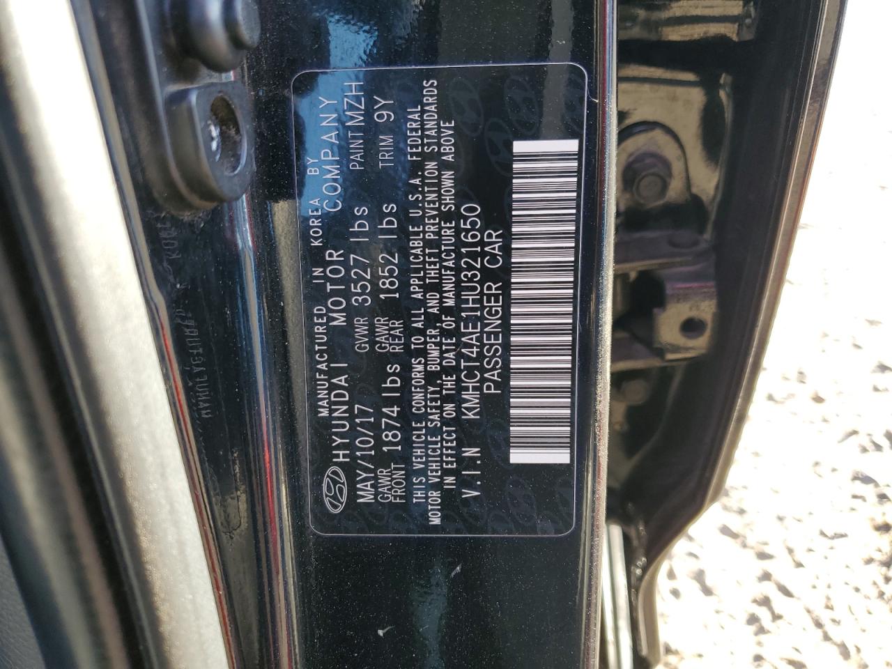 Photo 11 VIN: KMHCT4AE1HU321650 - HYUNDAI ACCENT 