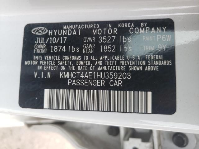 Photo 9 VIN: KMHCT4AE1HU359203 - HYUNDAI ACCENT SE 