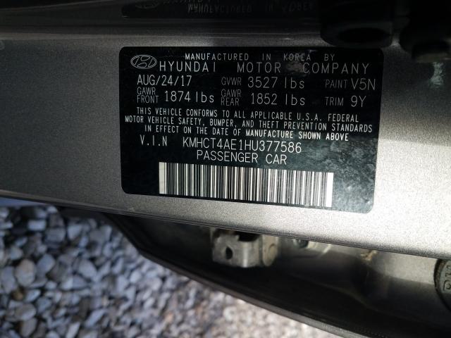 Photo 9 VIN: KMHCT4AE1HU377586 - HYUNDAI ACCENT SE 