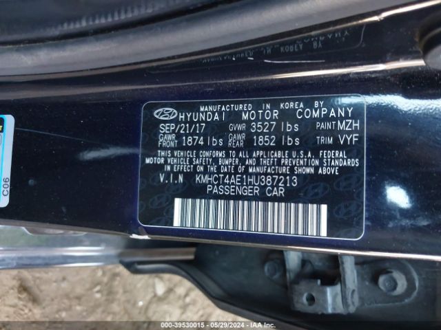 Photo 8 VIN: KMHCT4AE1HU387213 - HYUNDAI ACCENT 