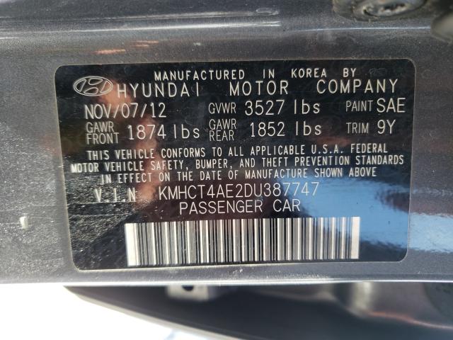 Photo 9 VIN: KMHCT4AE2DU387747 - HYUNDAI ACCENT GLS 