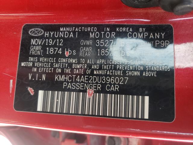 Photo 9 VIN: KMHCT4AE2DU396027 - HYUNDAI ACCENT GLS 