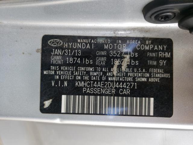 Photo 9 VIN: KMHCT4AE2DU444271 - HYUNDAI ACCENT GLS 