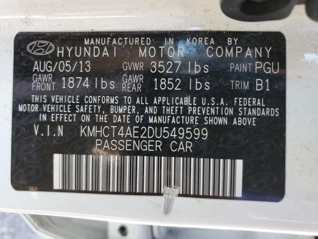 Photo 11 VIN: KMHCT4AE2DU549599 - HYUNDAI ACCENT 