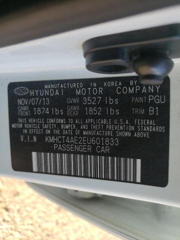 Photo 9 VIN: KMHCT4AE2EU601833 - HYUNDAI ACCENT GLS 