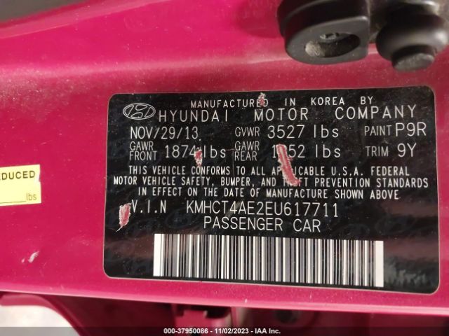 Photo 8 VIN: KMHCT4AE2EU617711 - HYUNDAI ACCENT 