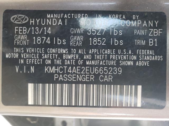 Photo 9 VIN: KMHCT4AE2EU665239 - HYUNDAI ACCENT GLS 