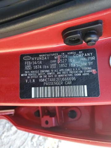 Photo 12 VIN: KMHCT4AE2EU666696 - HYUNDAI ACCENT GLS 