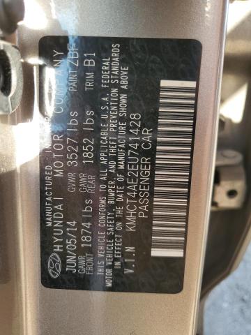 Photo 11 VIN: KMHCT4AE2EU741428 - HYUNDAI ACCENT GLS 