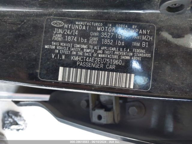 Photo 8 VIN: KMHCT4AE2EU751960 - HYUNDAI ACCENT 