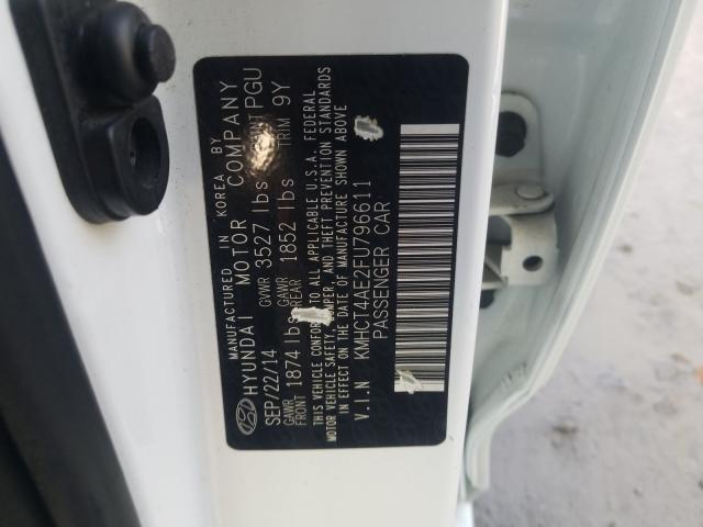 Photo 9 VIN: KMHCT4AE2FU796611 - HYUNDAI ACCENT GLS 